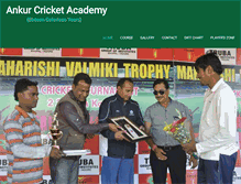 Tablet Screenshot of ankurcricketacademy.com